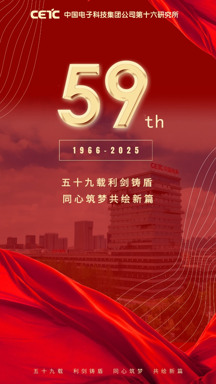 建所59周年海报-微信公众号 建所59周年海报-微信公众号